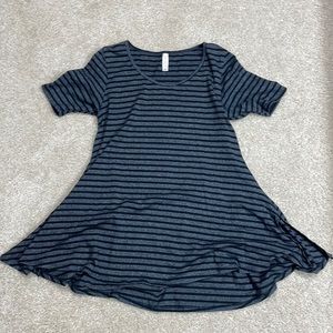 LulaRoe Striped Perfect T Swing Top